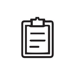 clipboard isolated on white background