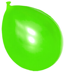 zielony realistyczny balon, izolowane zdjęcie bez tła, on the transparent background