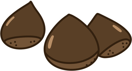 illustration of chestnuts