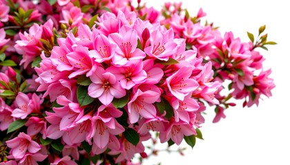 Fototapeta premium vibrant pink Azalea flowers bloom in full glory