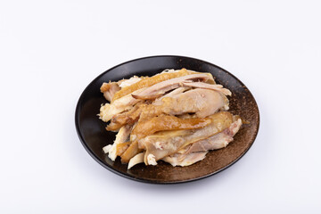 The herb chicken on the plate
