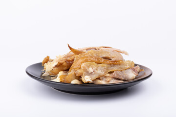 The herb chicken on the plate