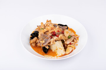 Sichuan cuisine hot pot chicken, a special snack