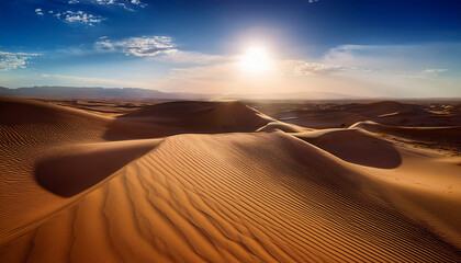 the shimmering mirage that danced on the desert horizon ai generated