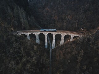 Railway Bridge with Train – Žampach Viaduct  © Tomáš Kopecký