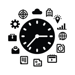 Minimal Business Clock for Time Management