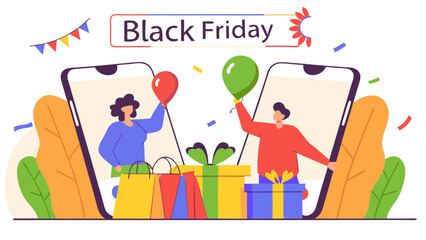 Obraz premium BLACK FRIDAY VECTOR - VETOR BLACK FRIDAY