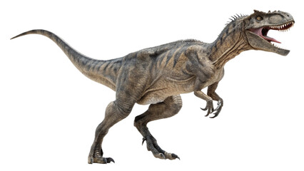 Obraz premium Allosaurus isolated on transparent PNG background