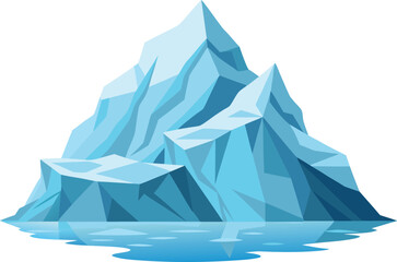 Arctic iceberg illustration