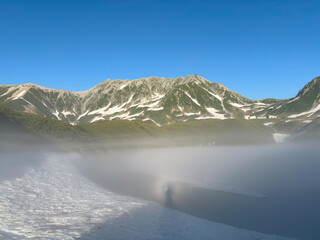 立山みくりが池のブロッケン現象