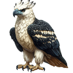 Fototapeta premium Majestic Philippine Eagle Illustration