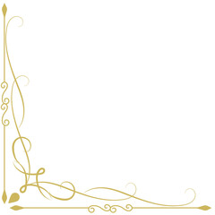 Frame, arabesque, pattern, gold,