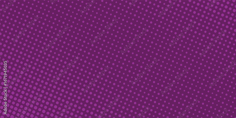 Poster abstract dots halftone purple color pattern gradient texture background.