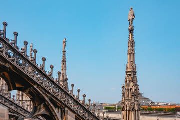 spires and statues rise over the Milan skyline