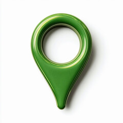 3d map pointer isolated on a white background