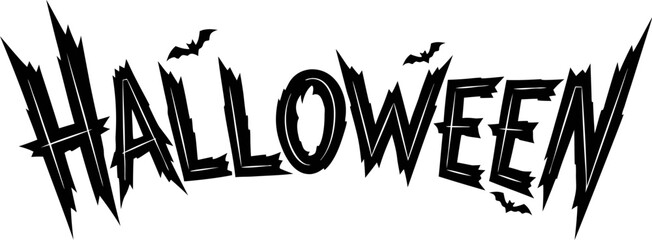 Halloween Handwritten Spooky Typography Banner