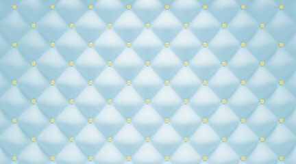 キルティング背景（丸鋲・青）blenderで制作の3DCG