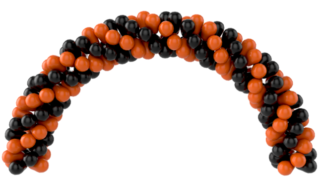 question mark made of colorful beads