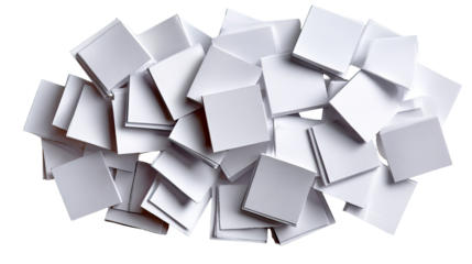 Minimalist Mosaic: A collection of pristine, square tiles create a textured, minimalist design. Highlighting simplicity, order, and abstract potential