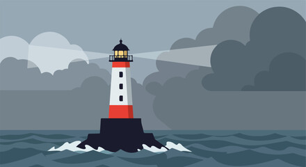 Illuminating Lighthouse Beaming in the Ocean