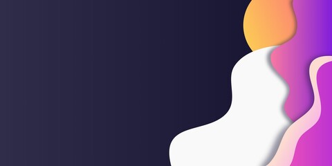 Abstract Gradient Background with Purple Pink Fluid Layers