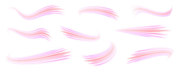 Vector swirl trail glows in bright neon tones. The abstract design mimics wind and energy in motion. A perfect choice for vibrant speed-themed visuals. © IvanLi