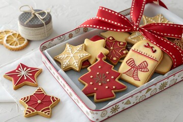 festive set of cookies for Christmas