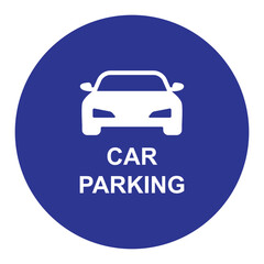 car parking area icon vector