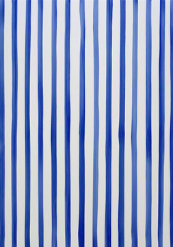 A background featuring vertical blue stripes on a white colored backdrop art