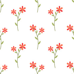 Flower vector pattern illustration floral background