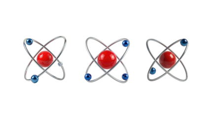 Atom symbol on transparent background png