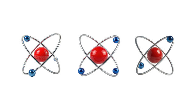 Atom symbol on transparent background png