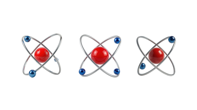 Atom symbol on transparent background png