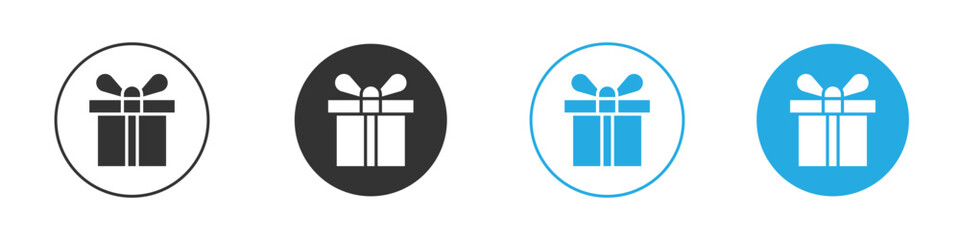 Gift box icon vector style flat trendy collection.