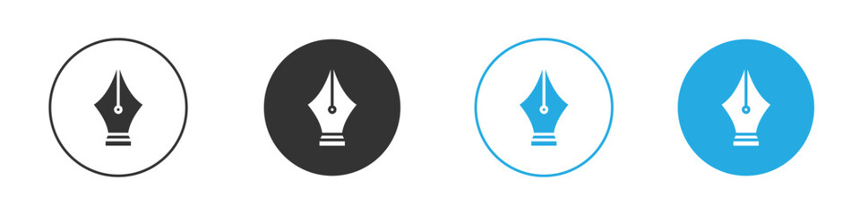 Fountain pen icon vector style flat trendy collection.
