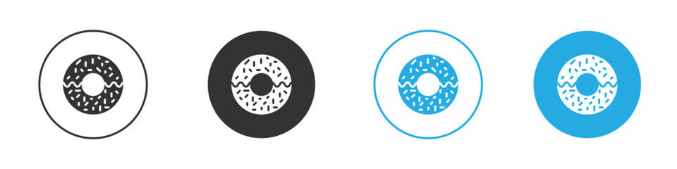 Doughnut icon vector style flat trendy collection.