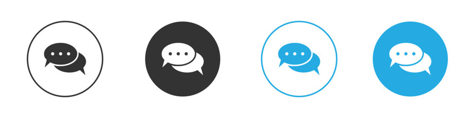 Conversation icon vector style flat trendy collection.