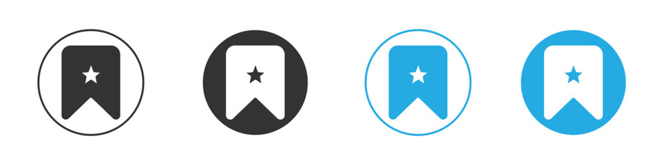 Bookmark icon vector style flat trendy collection.