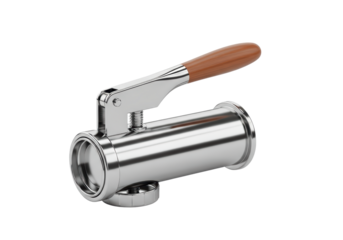 Innovative stainless steel kitchen tool with wooden handle for versatile culinary use celebrating