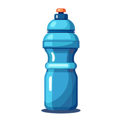 blue water bottle