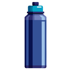 blue water bottle