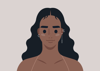 A girl exudes warmth and charm with her beautiful baby hair framing her face, Her radiant smile paired with soft waves captivates the viewer, creating an inviting atmosphere.