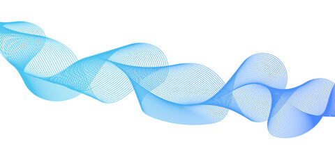 Abstract flowing multicolor wave lines on white background, smooth curves in motion, modern digital art design.