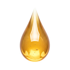 Golden drop of cosmetic oil or honey