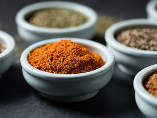 Various spices and food ingredients