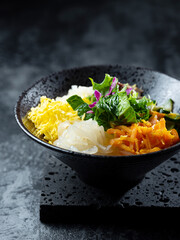 Bibimbap, Korean mixed rice with vegetable