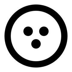 Bowling Ball Outline Icon