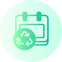 recycle gradient icon