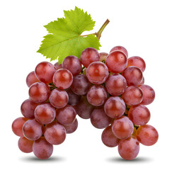 Fototapeta premium Realistic bunch of grapes isolated on white background