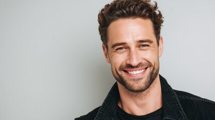 Male cosmetologist demonstrating confidence and style in a modern studio setting